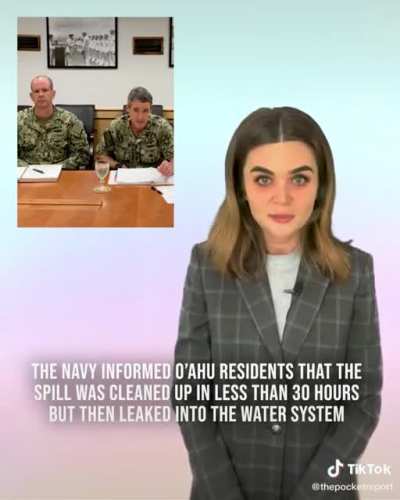 Navy contaminating the water in Hawaii