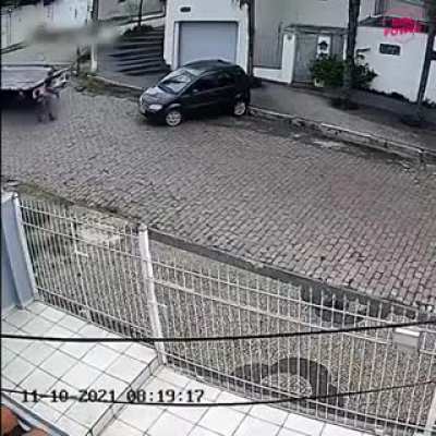 Truck goes too fast into turn