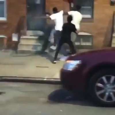 These guys shooting fireworks in Baltimore