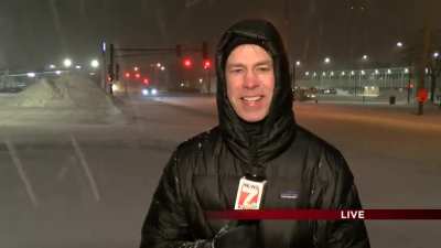 When they send the Sports reporter to the field to do the weather instead and just has no more F's to give.