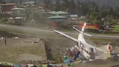 Plane crash at Lukla airport Nepal