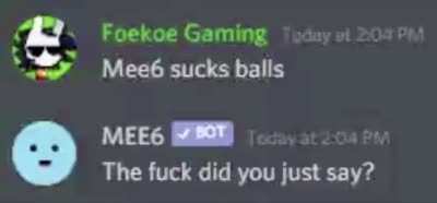 MEE6, gainer of sentience, the doom of haters