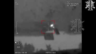 Video showing cluster munition impacts on a gathering of Russian troops, and on a pontoon bridge. Video by UA Reg Team.