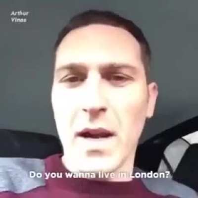 English man angry over traffic (funny)