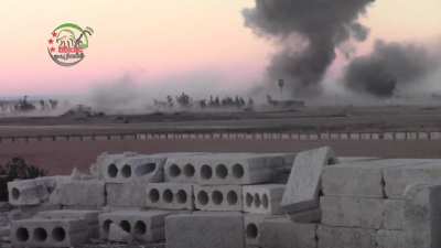Explosive laden BMP detonates amongst SAA 