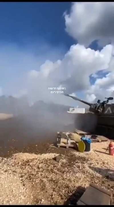 IDF soldier standing in a bad area during artillery fire