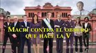 Macri VS El obrero que hace la V
