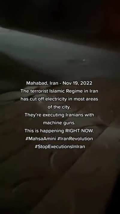 Iranians being executed with machine guns in the streets
