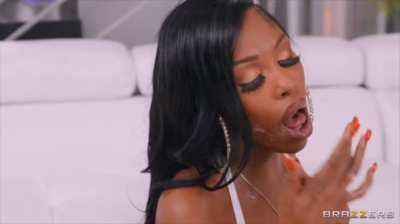 Lia Lovely loves white cock pasting her face