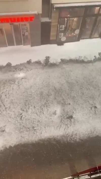 Hailsturm in der Nähe von Esslingen