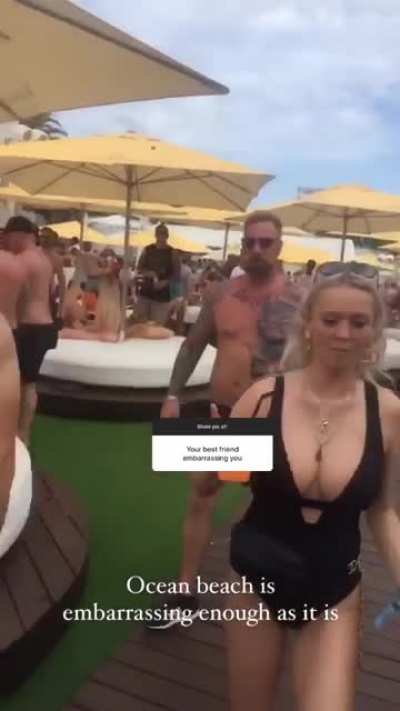 Busty blonde