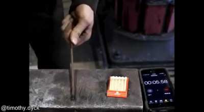 Changing kinetic energy to thermal energy