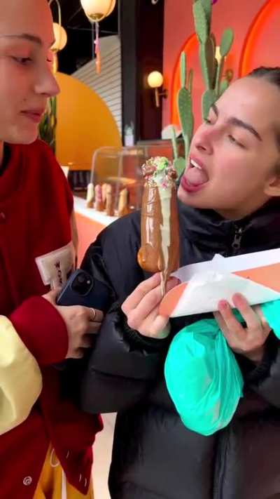 Eating dessert
