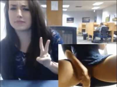That Guy Behind Her Seems Focused on His Work