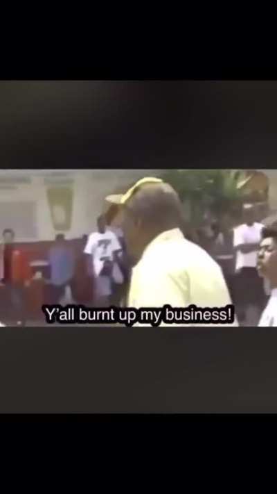 Before burning down random stores and businesses please think about who you are hurting.