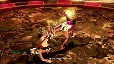 Tekken 6: Christie beating Xiaoyu