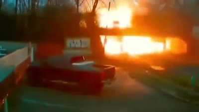 truck explodes
