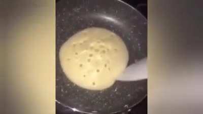 A perfectly flipped pancake