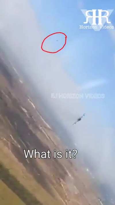 A UFO has been filmed by the Ukrainian Air Force - September 12, 2022. Credit: Think Thank/Twitter