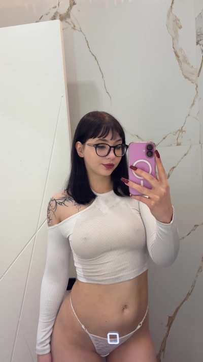 Just a little adjustment to my see-through top