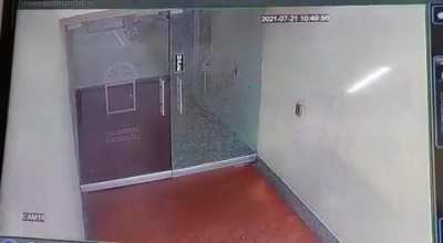 My building's door lost its will to live and died 😔😔