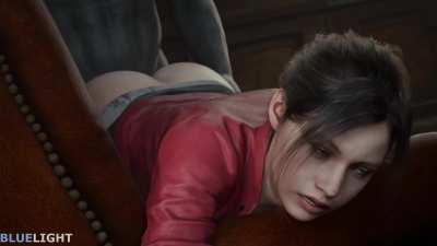 Claire getting some backshots in the save room (BlueLight)