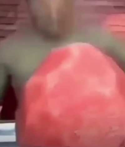 Insane David consume funny melon