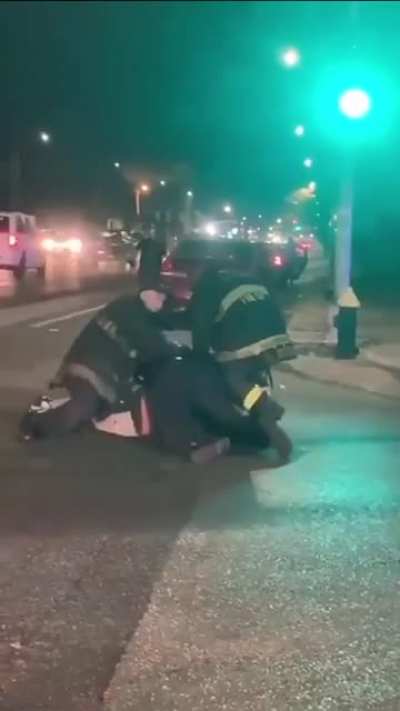 Man challenges first responder