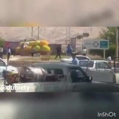 Ramadan Mubarak. Police lashes a person for eating during Ramadan. Iran, not recent - Day 01