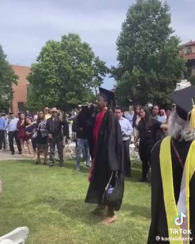 Graduation freakout.