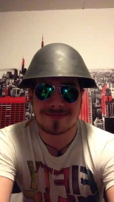 Remember, always wear a helmet, especially when you‘re drunk and two friends are gonna throw shit at your head.