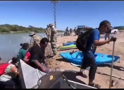 Border Patrol agents cut the wire for migrants to enter through the southern border unhindered. Make this make sense.
