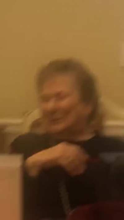 Grandma wanted to join in on the festivities