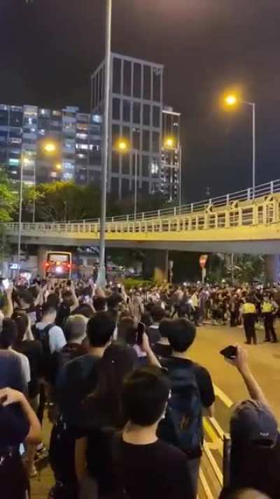 With Hong Kong police blocking access to Victoria Park, Hong Kongers still showed up to commemorate 1989 Tiananmen Square massacre on the perimeter of the park.