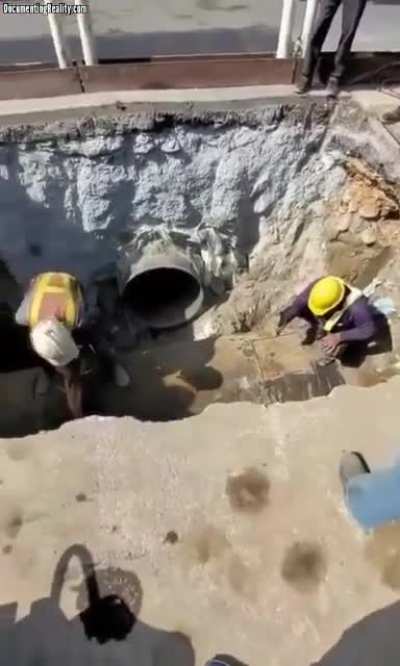 Bye Bye. Theres no chance to survive without safety equipment