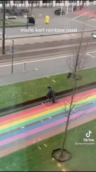 Mario Kart Rainbow road IRL