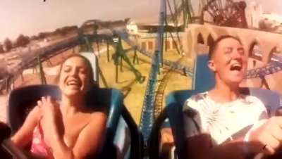 A bad dress to have on a rollercoaster