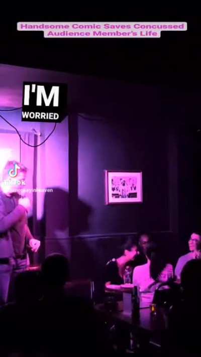 Comedian Saves Concussed Audience Members