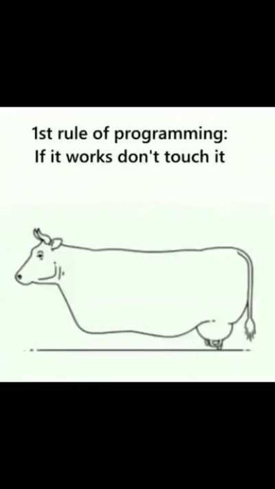 I mean the cow is moving