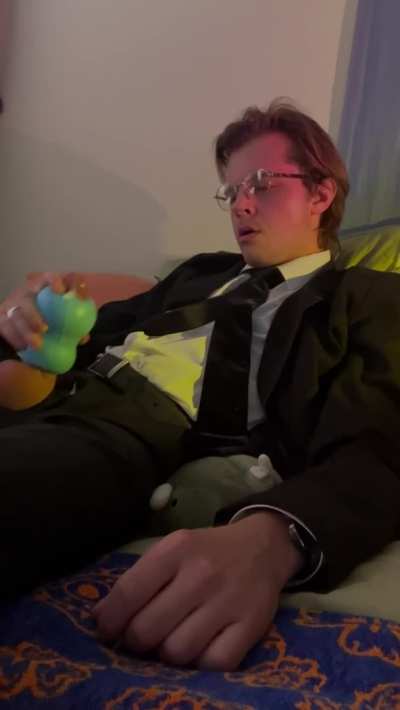 making myself cum after flirting with my work crush all day