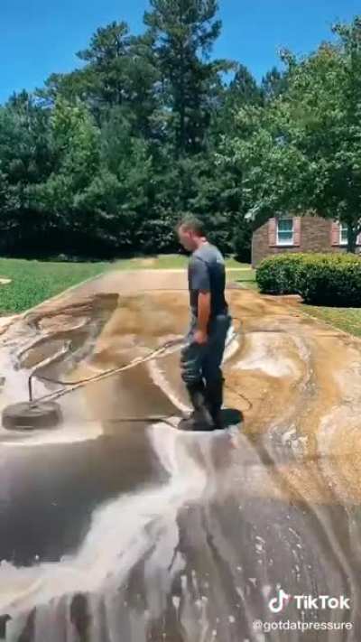 Power washing timelapse