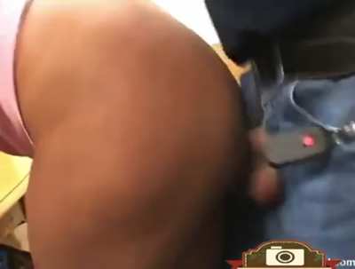 Steve Holmes fucks the make-up artist while his co-star films