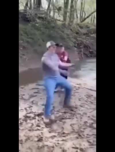 Mans a gigachad cuz he fell and made it look sick asf