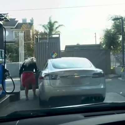 To “fill up” the tank