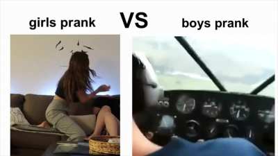 girls prank vs boys prank