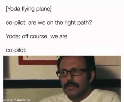 It seems yoda is not a good navigator