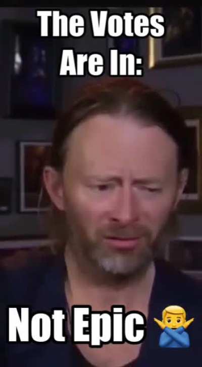Thom says not epic!!! 🤬🤬🤬