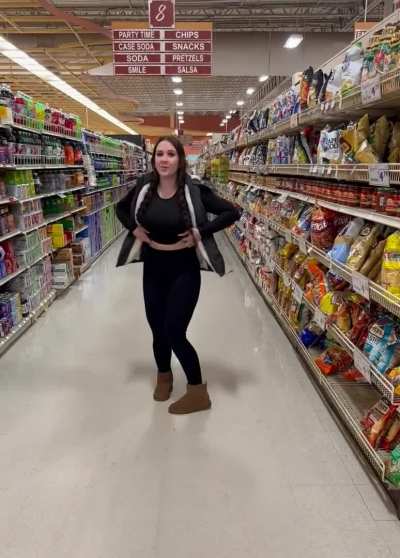 Always getting sneaky in the grocery store ;)