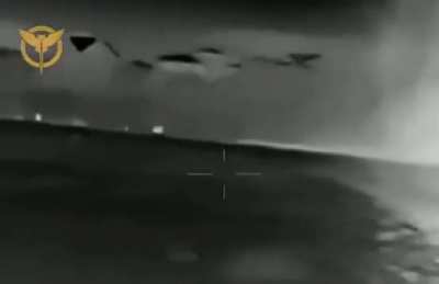 Ukrainian naval drones destroy 2 russian Serna-class landing craft in Crimea 11/23.