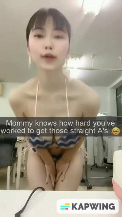 Mom rewards son's straight A's with a new bikini... and something special that night